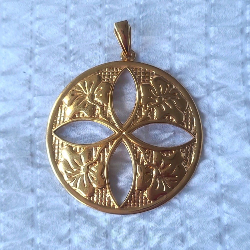 2 inch gold coated medallion